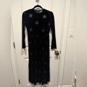 Elegant Black Starry Kids Dress